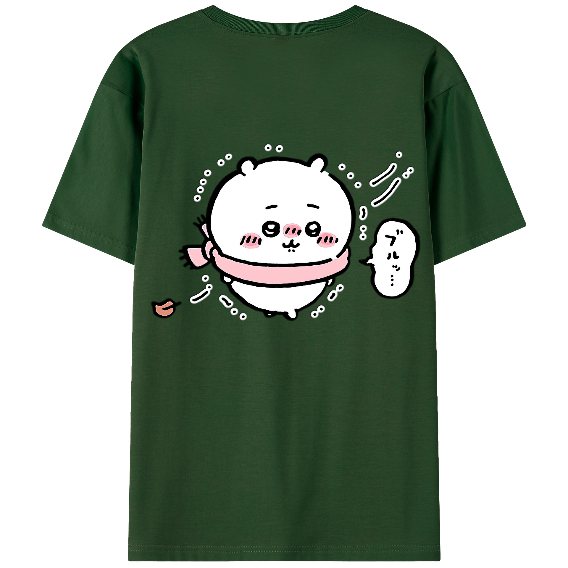 （画像用） ちいかわ ちいかわ Chii-kawa chiikawa 綿100％半袖Tシャツ（背面プリント）